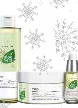 Aloe vera cbd лимитированный набор по уходу за лицом и телом