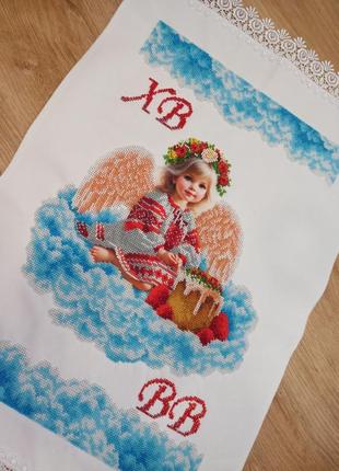 Рушник великодній вишитий бісером4 фото
