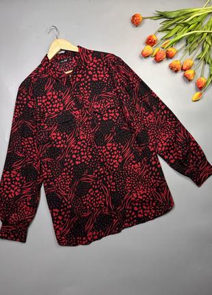 Шифоновая удлиненная рубашка в анималистичный принт