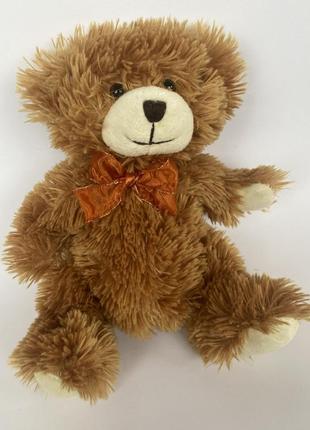 Мягкая игрушка плюшевый мишка медведь с бантиком медвежонок пушистый 25 см