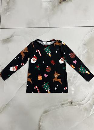 Лонгслив, реглан новогодний, кофта