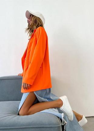 Сочный сатиновый пиджак жакет oversized