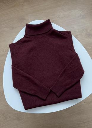 Кашемировый шерстяной гольф massimo dutti s m
