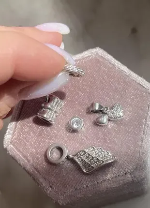 Серебряные шармы подвески