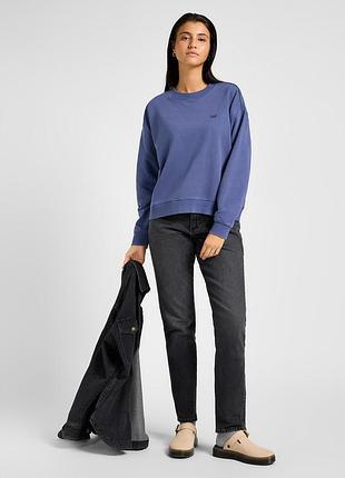 Світшот lee crew neck surf blue 2