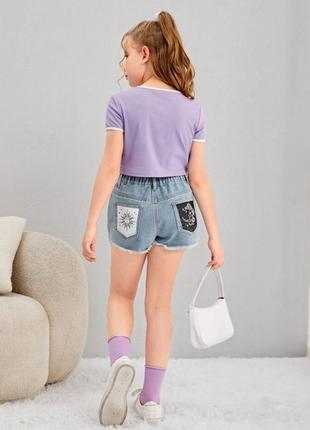 Джинсовые шорты на 10-11 лет от shein