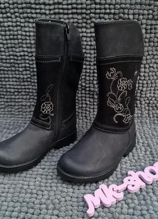 Детские зимние сапоги clarks кожа 24р. оригинал ok1281