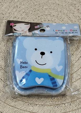 Набір для контактних лінз, контейнер футляр для зберігання лінз