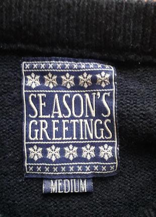 Новогодний мужской акриловый свитер.
