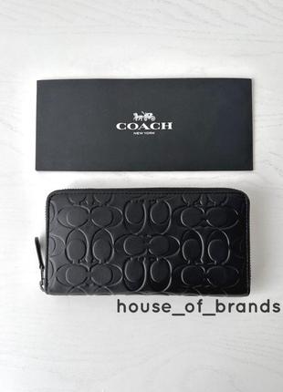 Coach accordion wallet мужской брендовый кожаный кошелек мужественный кошельков портмоне кожа коуч коач на подарок парню мужчине