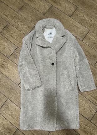 Шубка тедди zara
