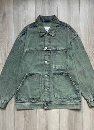 Джинсова куртка h&m relaxed fit