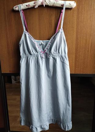 Изысканная ночная рубашка с натуральным шелком 56% topshop