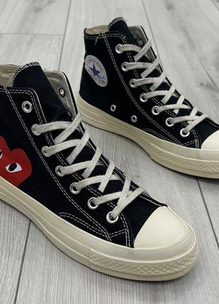 Женские кеды converse x comme des garcons (24,5 см)
