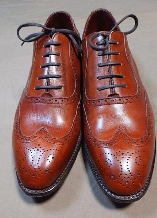 Charles tyrwhitt мужские ажурные кожаные туфли броги made in england