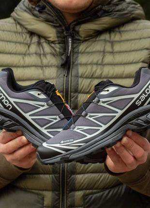 Кроссовки кроссовки кроссовки кроссовки salomon xt-6 gore-tex black\grey кроссовки саломон икст кист 6 гор текс на гор текс на зимние зимние зимние зимние