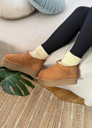 Угги угги угг UGG Cali 1094654-BLK platform chestnut