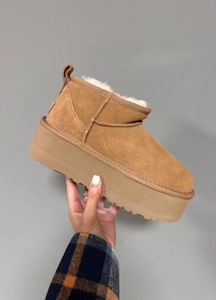 Угги угги угг UGG Cali 1094654-BLK platform chestnut