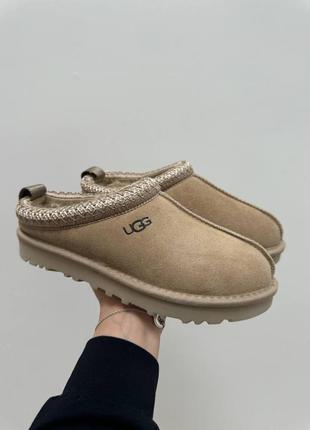 Тапочки угги ugg tasman tazz sand beige