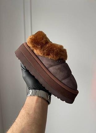 Угги UGG Dinale Zamszowe buty sportowe w kolorze kwarcu chocolate brown8 фото