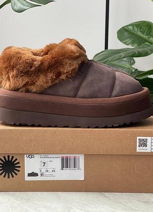 Угги UGG Dinale Zamszowe buty sportowe w kolorze kwarcu chocolate brown2 фото