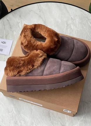 Угги UGG Dinale Zamszowe buty sportowe w kolorze kwarcu chocolate brown7 фото