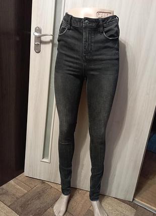 Идеальные джинси высокая посадка скошенные denim co