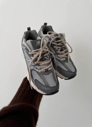 New balance 530 grey metallic, кроссовки женские Сенда беленс, женские кроссовки3 фото