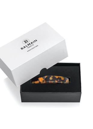 Balmain заколка-автомат «панцир черепахи» tortoise shell (m)
