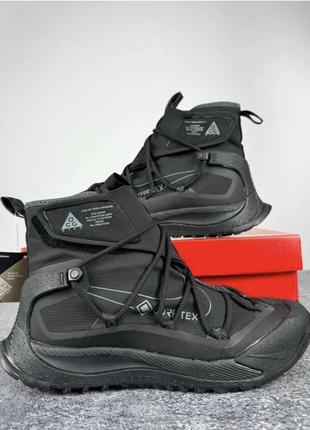 Зимние подростковые кроссовки nike acg terra antarktik gore-tex black крутое высокие зимние кроссовки найк для мальчика чёрные