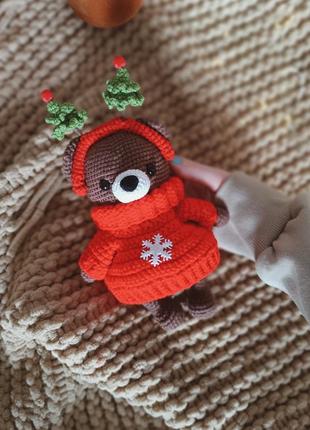 Мягкая игрушка мишка в свитере