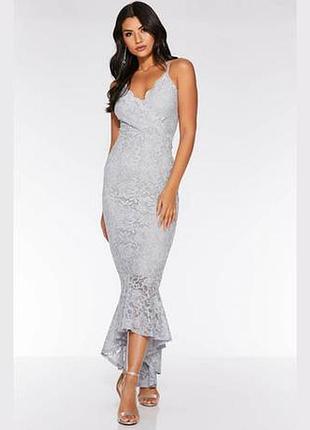 Сукня мереживна з блиском quiz р.14