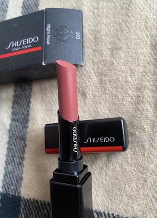 Помада для губ shiseido visionairy gel lipstick, 203 night rose, 1.6 г