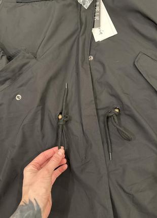 Зимняя парка с натуральным мехом енота - s (xs)