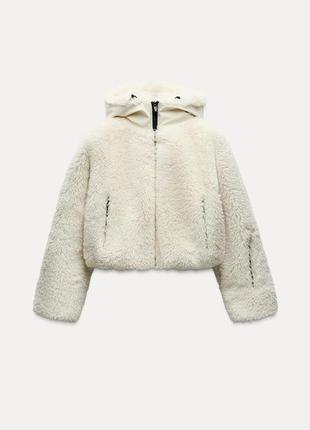 Куртка из искусственной овчины тедди zara