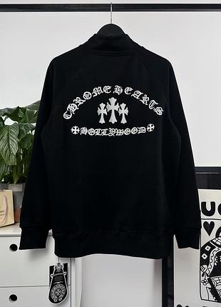 1/3 зип свитшот chrome hearts хром хартс