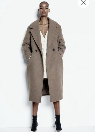 Двобортне пальто жіноче h&m