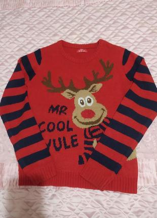 Новогодний свитер на мальчика, 140р