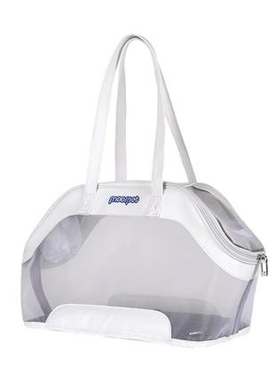 Сумка для переноски кошек и собак 43x23x28 см cosmopet cp-38 white