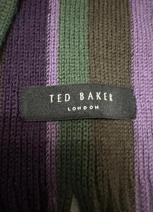 Шарф ted baker london натуральная шерсть унисекс2 фото