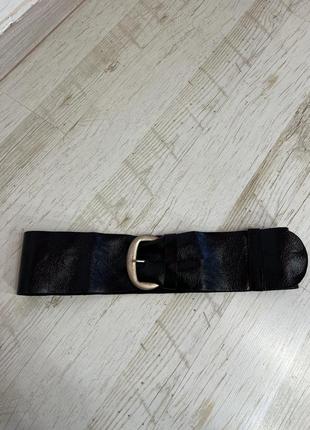 Широкий кожаный пояс ремень oasis