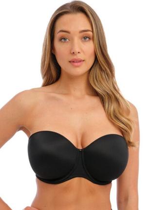 32g,70g, fantasie aura, черный бесшовный базовый бюстгальтер с формованными чашечками, новый