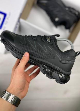 Непромокаемые термо кроссовки salomon xt-rush 2 black termo