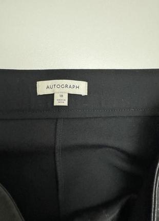 Брюки брюки кожаные леггинсы лосины autograph marks&spencer marks черные натуральная кожа3 фото