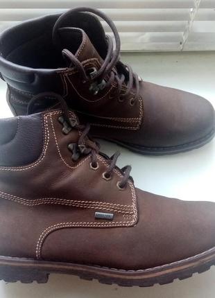 26 см. кожаные утеплённые термо ботинки fretz men gore-tex (оригинал, швейцария)
