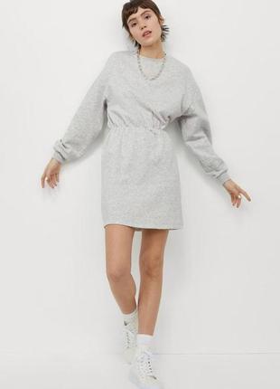Платье-толстовка на флисе от h&m