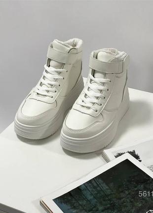 Белые сапожки женские, белые, white