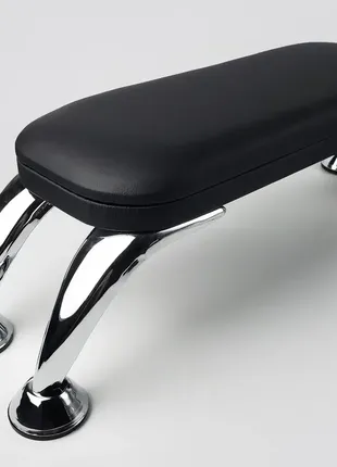 Підлокітник для манікюру з еко-шкіри з металевими ніжками (підставка для рук)