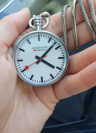 Mondaine щёвейцарские оригинальные рабочие карманные часы, возможный торг