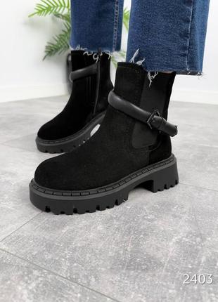 Черевики жіночі зимові натуральна замша